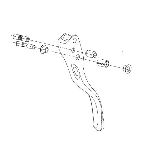 Alavanca de travão esquerda CAMPAGNOLO CHORUS 12V 2020