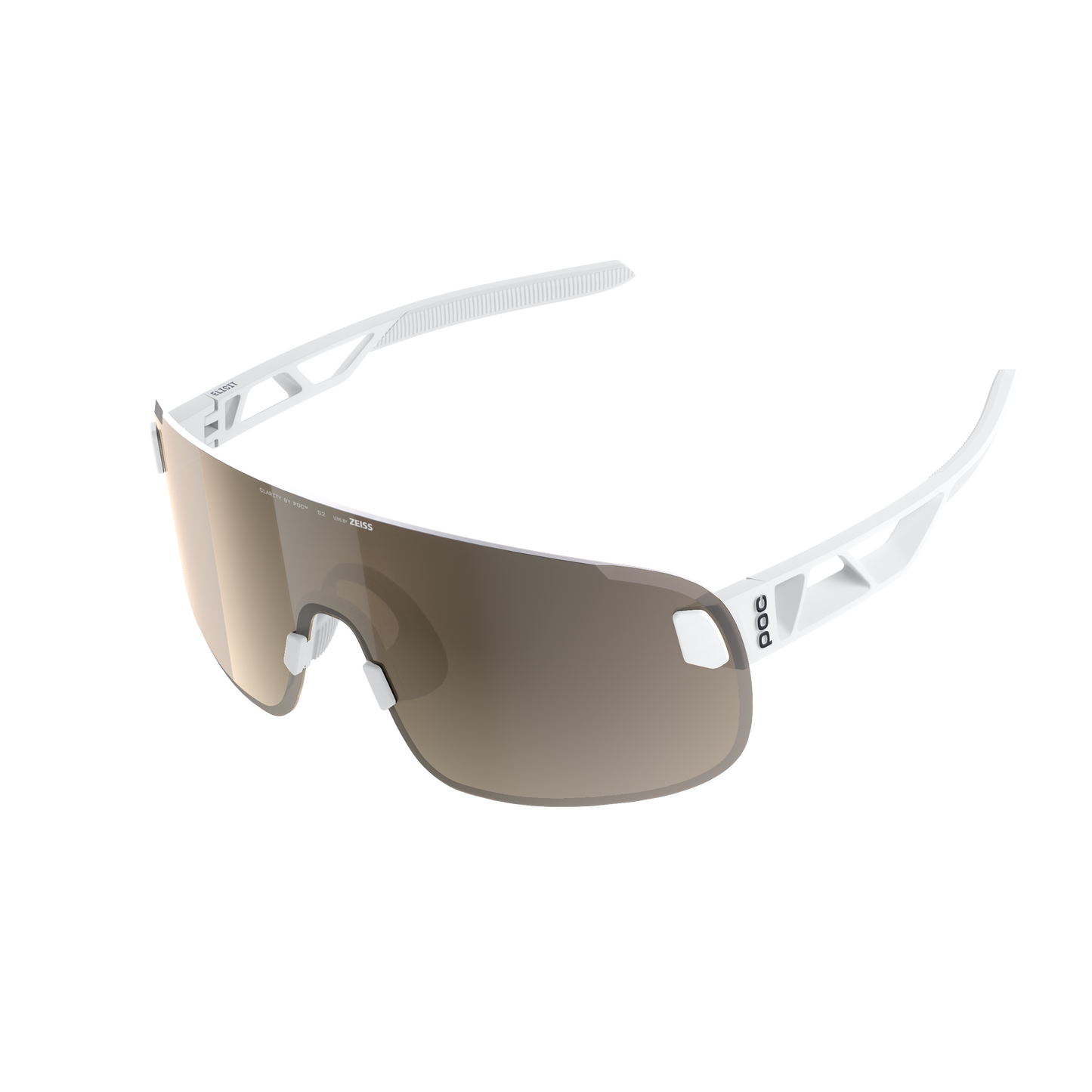 POC ELICIT + Goggles White/Clarity Trail / Sunny Silver