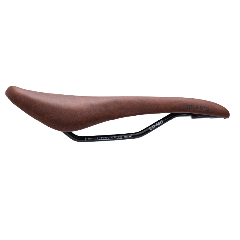 Selle Title ES1 Enduro marron, vue de profil