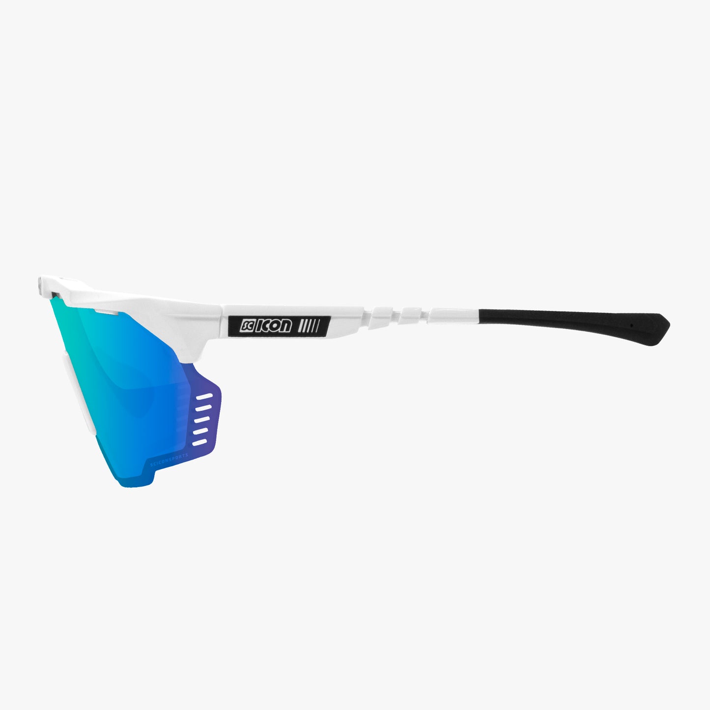 Óculos de sol SCICON AEROSHADE KUNKEN Branco Multimirror Azul