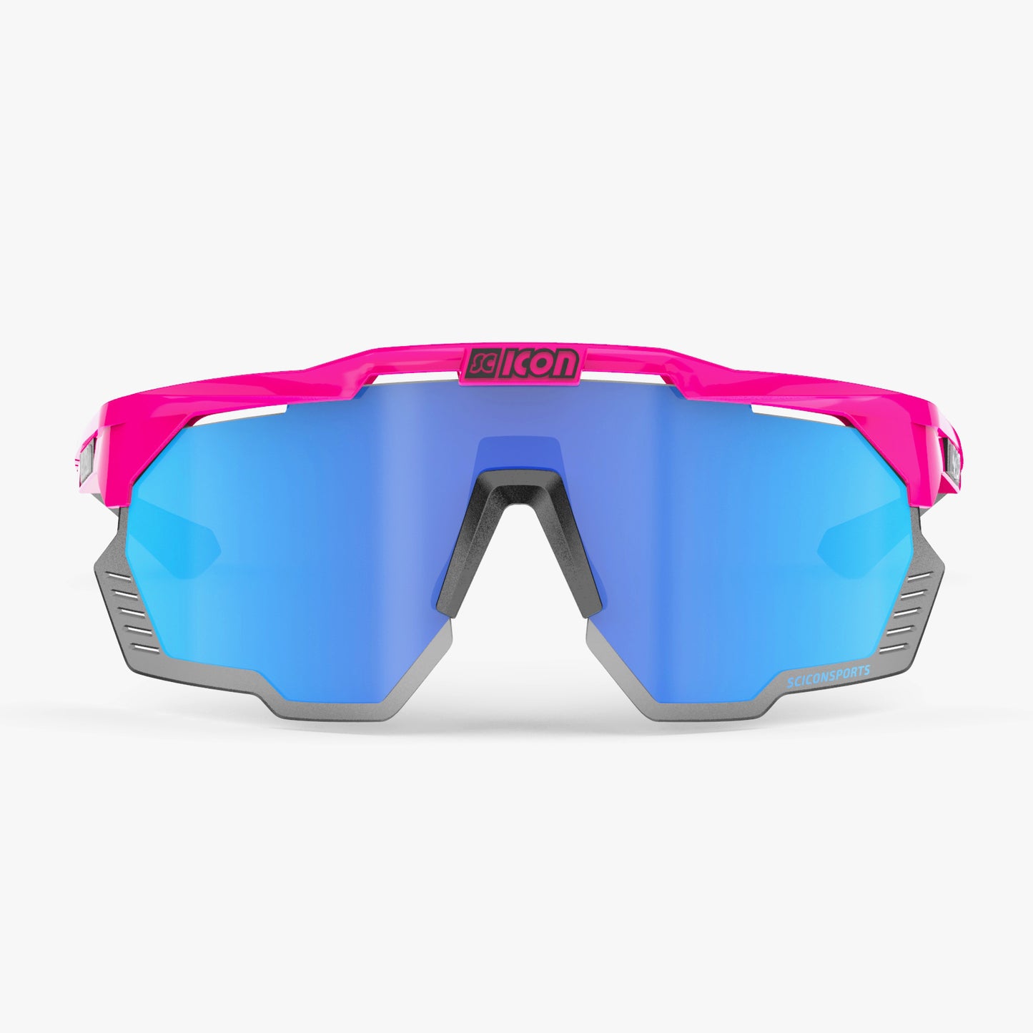 Óculos de sol SCICON AEROSHADE KUNKEN Fluo Pink Multimirror Blue