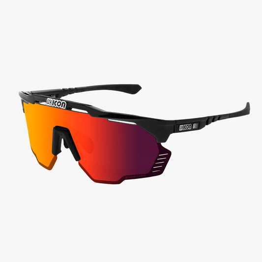 Óculos de proteção SCICON AEROSHADE KUNKEN Preto Multimirror Vermelho