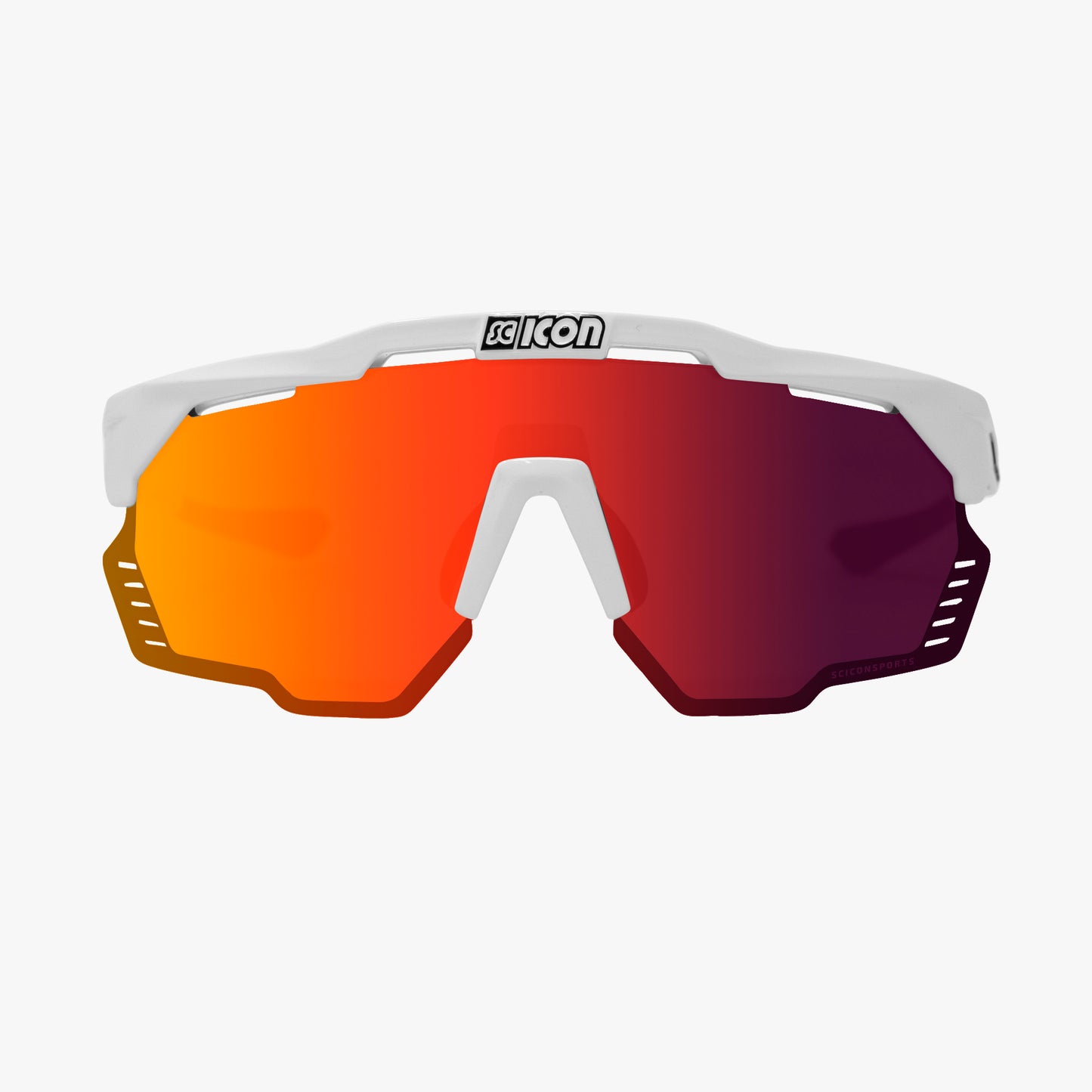Óculos de proteção SCICON AEROSHADE KUNKEN Branco Multimirror Vermelho