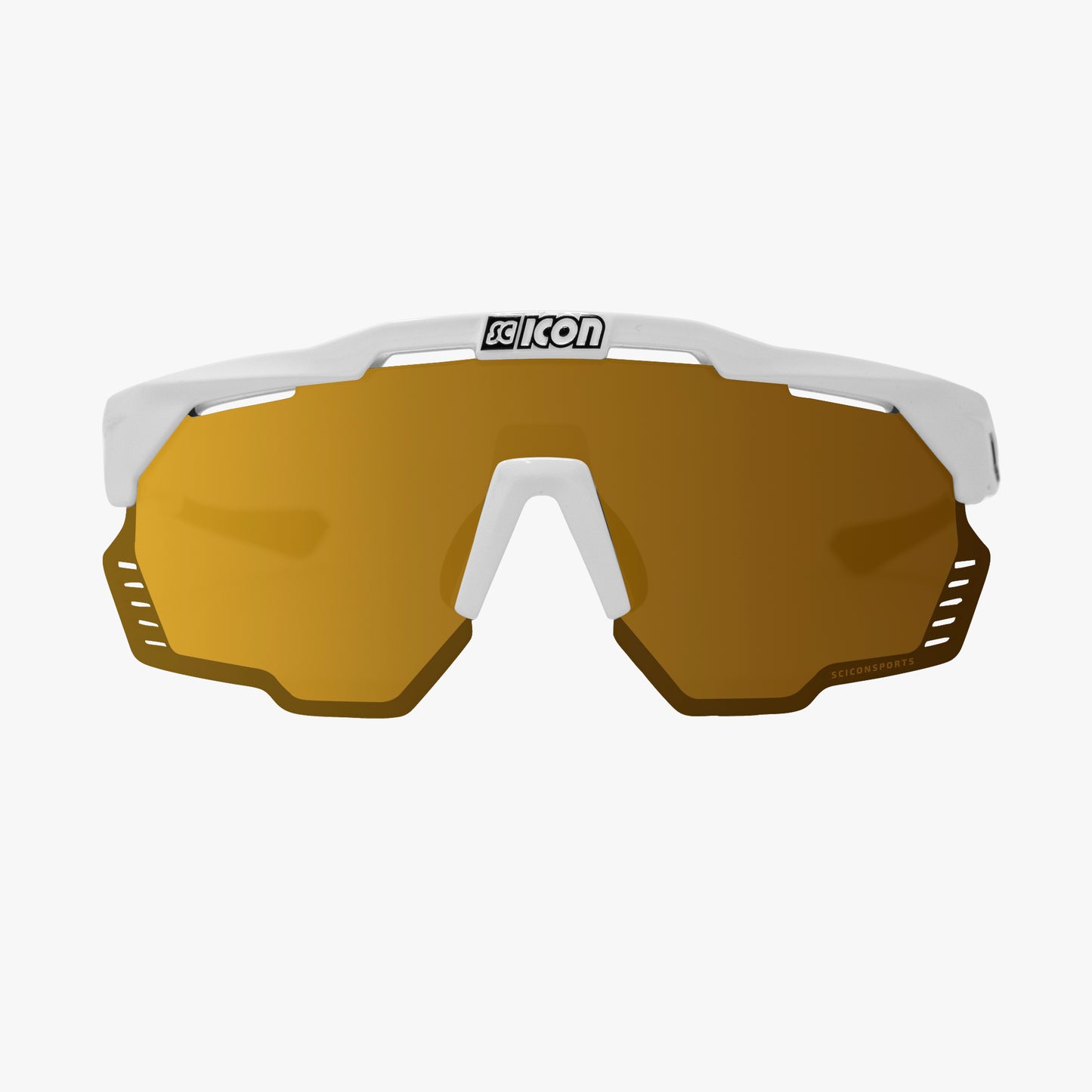 Óculos de sol SCICON AEROSHADE KUNKEN Branco Multimirror Bronze