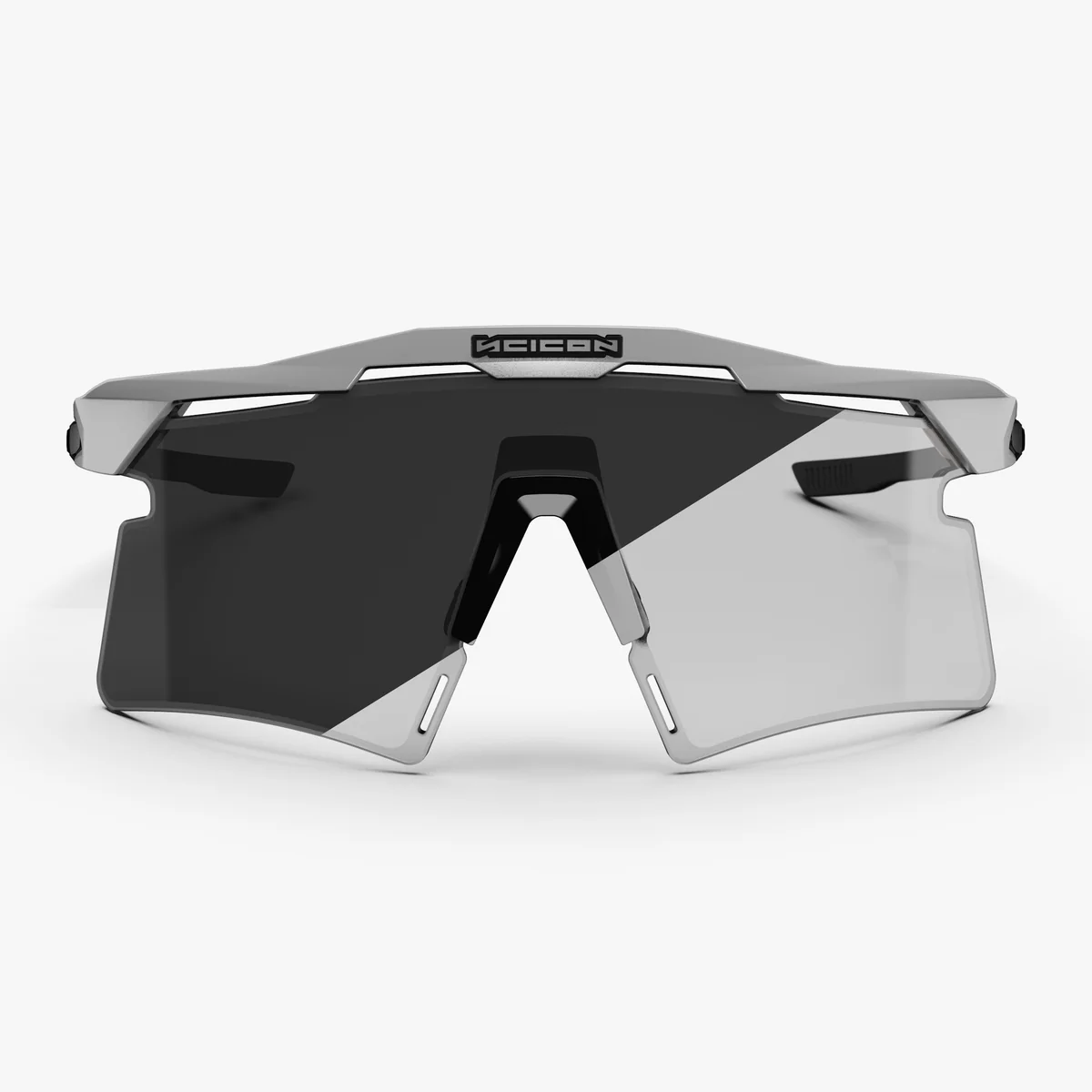 SCICON AEROSHADE 2.0 TITANIUM Óculos de metal branco Lentes fotocromáticas cinzentas