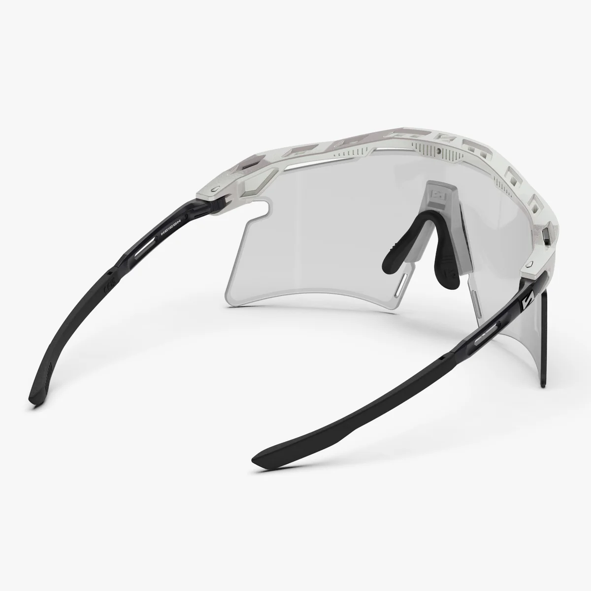 SCICON AEROSHADE 2.0 TITANIUM Óculos de metal branco Lentes fotocromáticas cinzentas