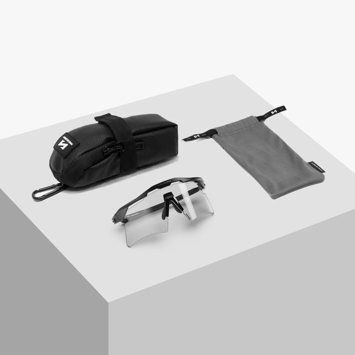 SCICON AEROSHADE 2.0 TITANIUM Óculos de metal branco Lentes fotocromáticas cinzentas