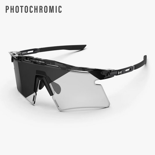 Óculos de sol SCICON AEROSHADE 2.0 TITANIUM Preto Cristal Brilhante Cinzento Lentes Fotocromáticas