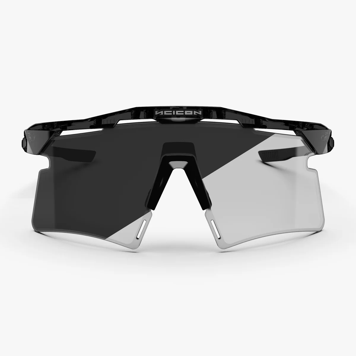 Óculos de sol SCICON AEROSHADE 2.0 TITANIUM Preto Cristal Brilhante Cinzento Lentes Fotocromáticas