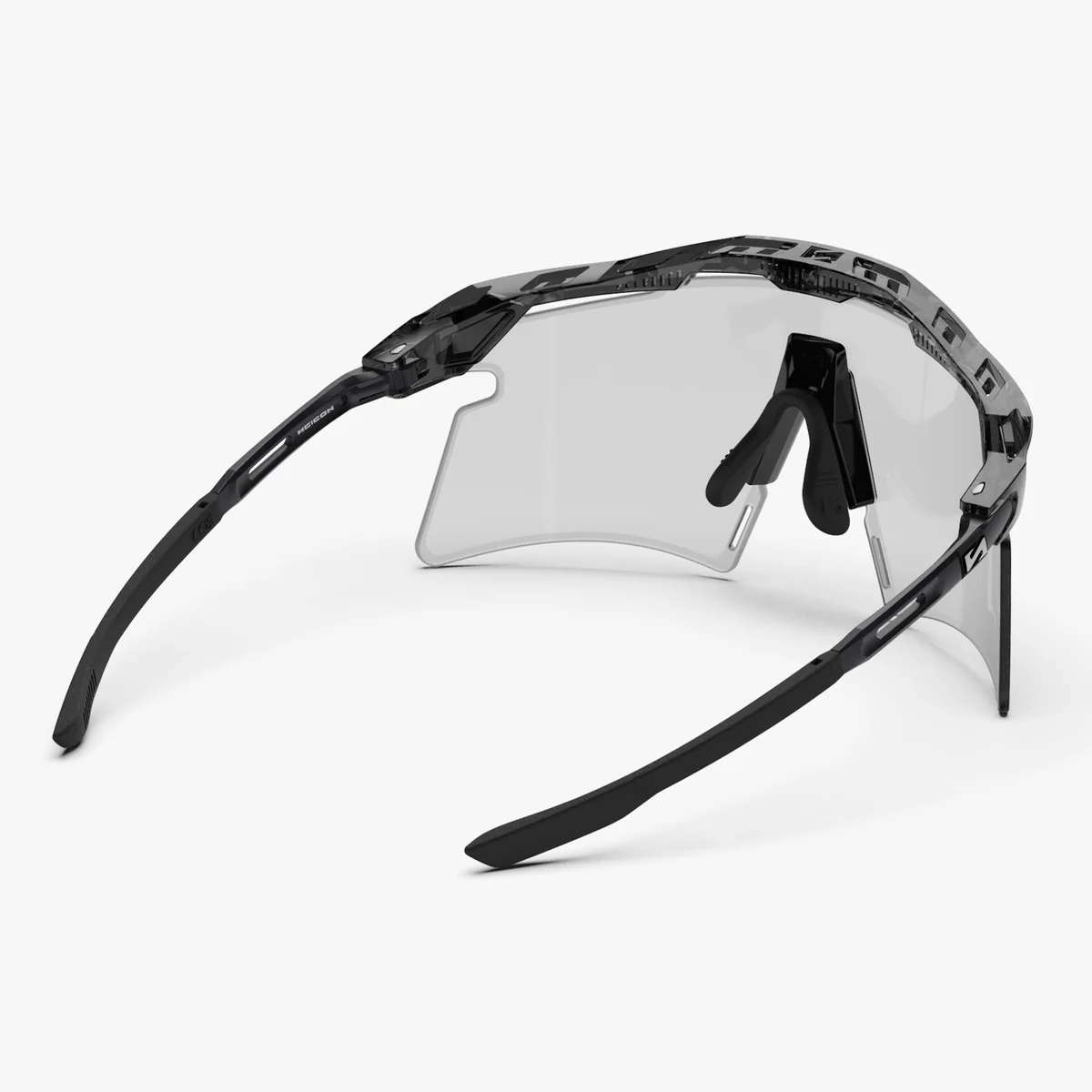 Óculos de sol SCICON AEROSHADE 2.0 TITANIUM Preto Cristal Brilhante Cinzento Lentes Fotocromáticas