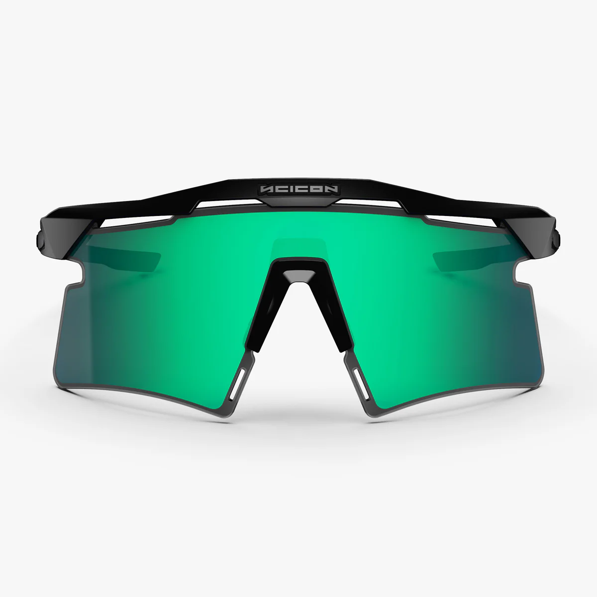 Óculos SCICON AEROSHADE 2.0 TITANIUM Lentes Preto Mate Multimirror Azul Verde + Rosa