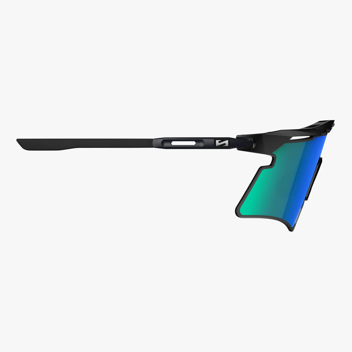 Óculos SCICON AEROSHADE 2.0 TITANIUM Lentes Preto Mate Multimirror Azul Verde + Rosa