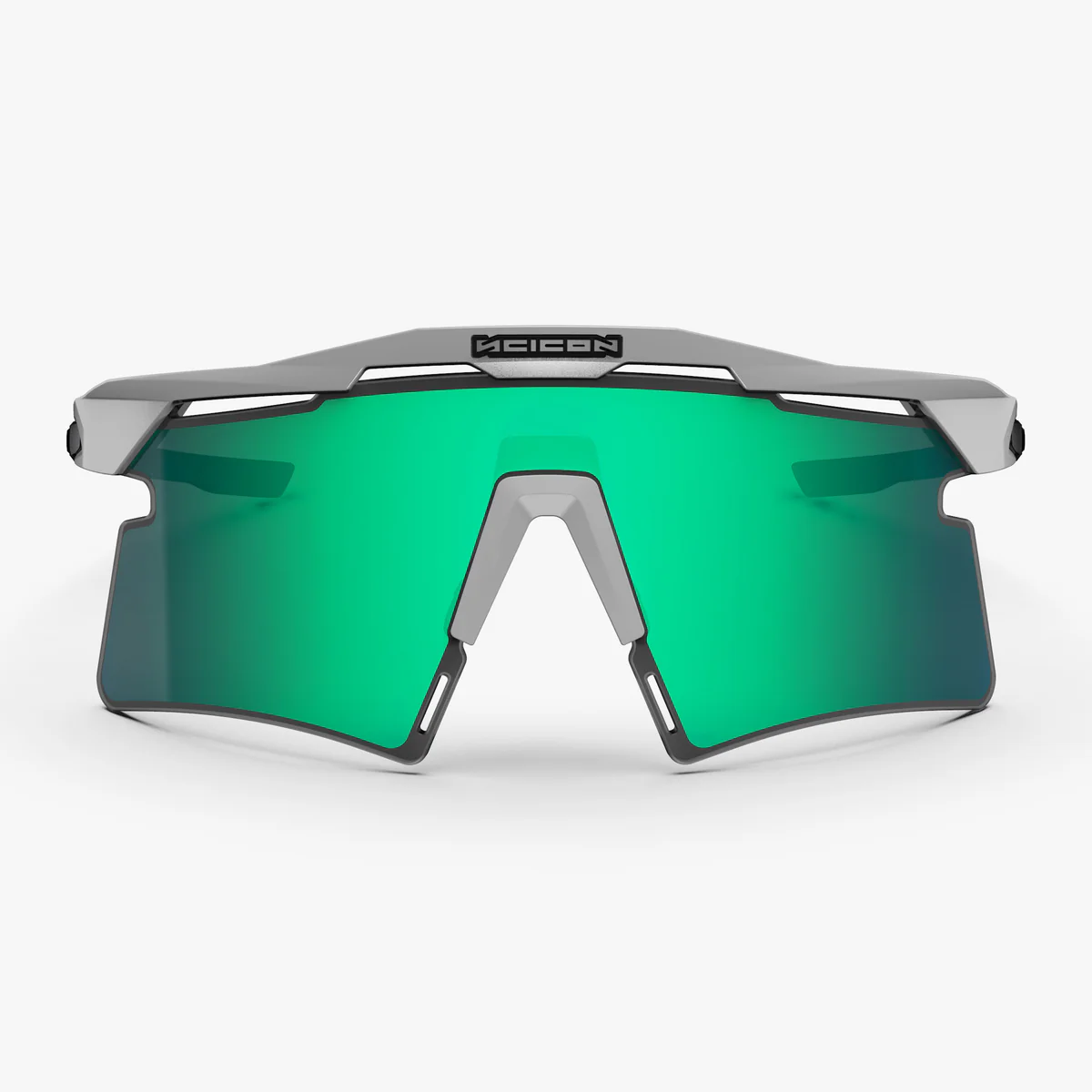 Óculos de sol SCICON AEROSHADE 2.0 TITANIUM Metal branco Lentes multi-espelho Azul Verde + Rosa