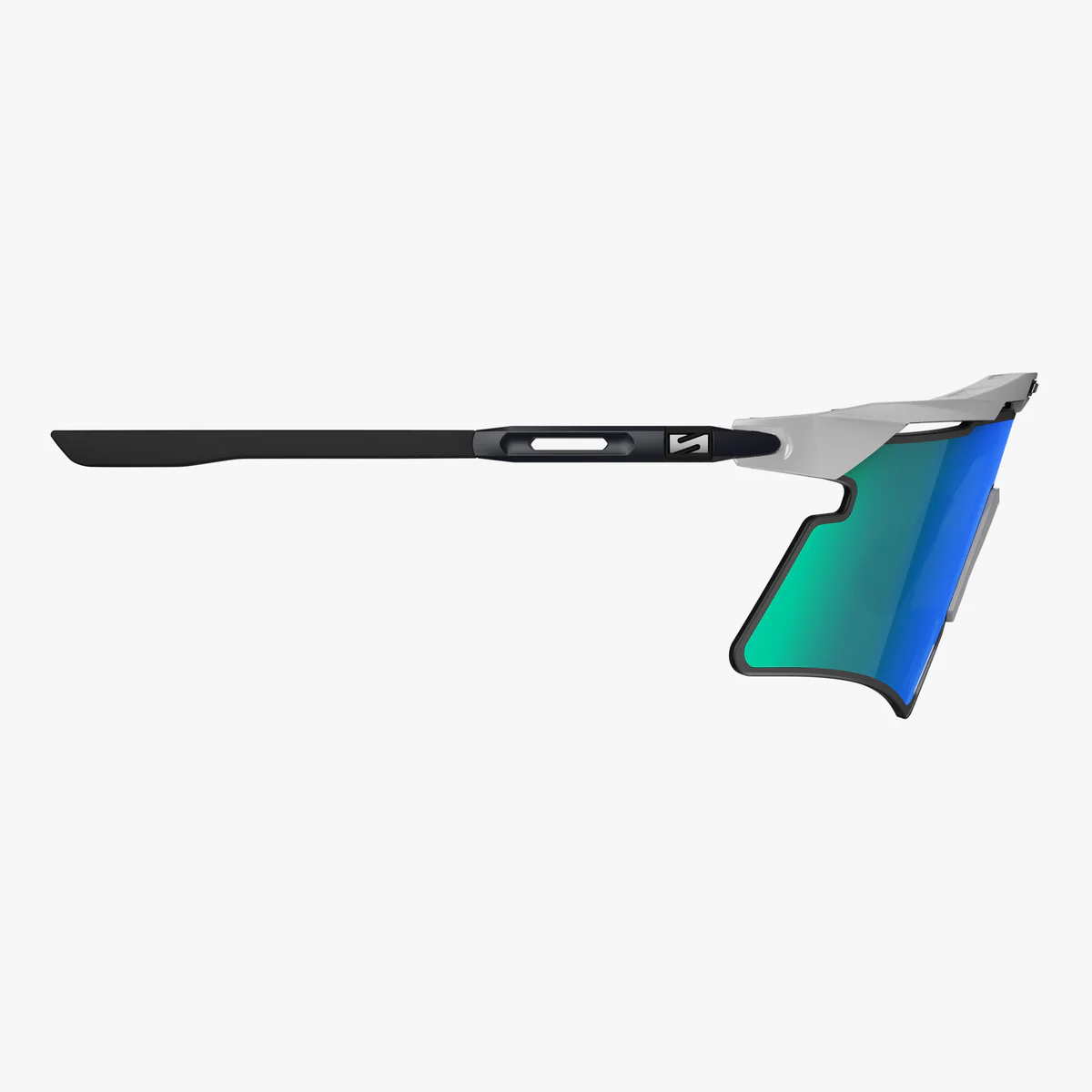Óculos de sol SCICON AEROSHADE 2.0 TITANIUM Metal branco Lentes multi-espelho Azul Verde + Rosa