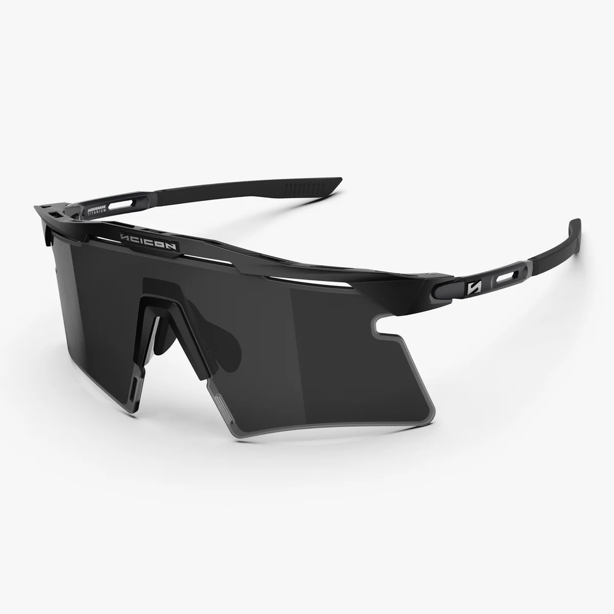 SCICON AEROSHADE 2.0 TITANIUM Glasses Matt Black Smoke Black + Pink Lens