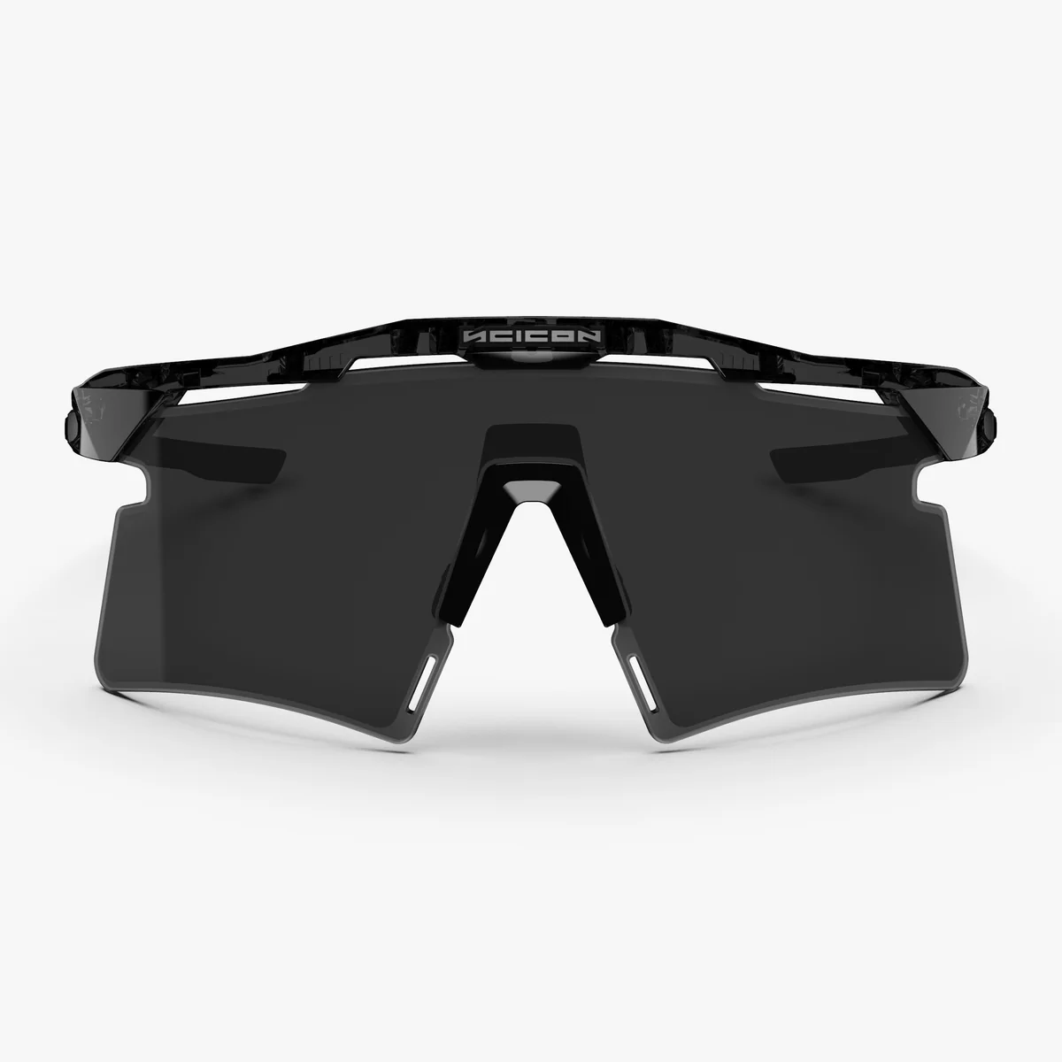 Óculos SCICON AEROSHADE 2.0 TITANIUM Preto Cristal Lente Brilhante Preto Fumo + Rosa