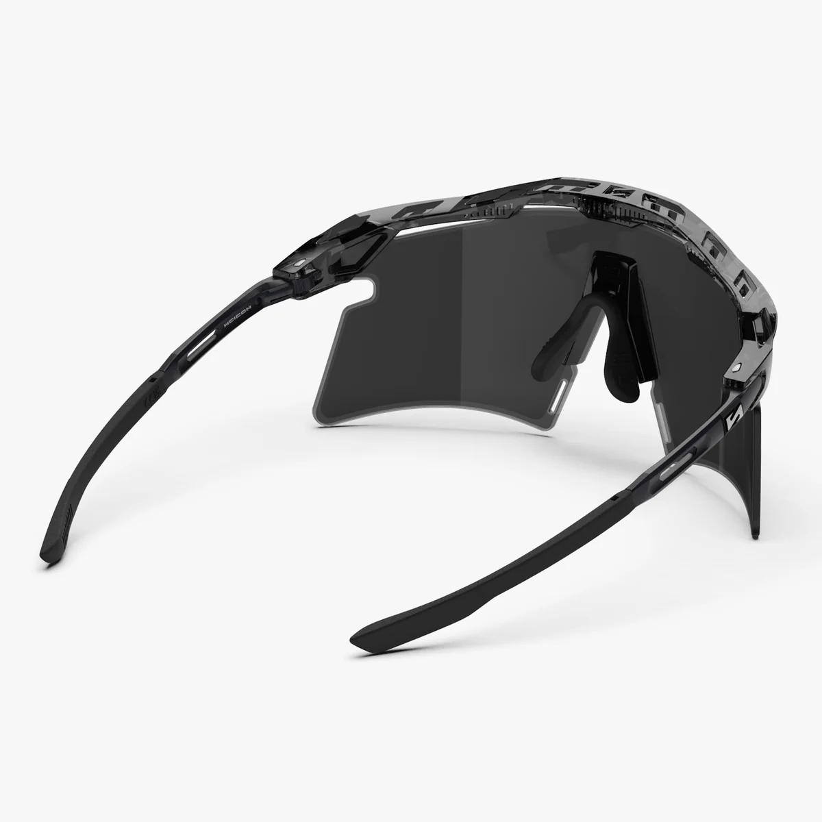 Óculos SCICON AEROSHADE 2.0 TITANIUM Preto Cristal Lente Brilhante Preto Fumo + Rosa