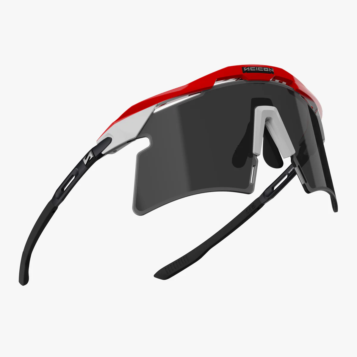 SCICON AEROSHADE 2.0 TITANIUM UAE EMIRATES Óculos de sol preto fumado + lentes cor-de-rosa