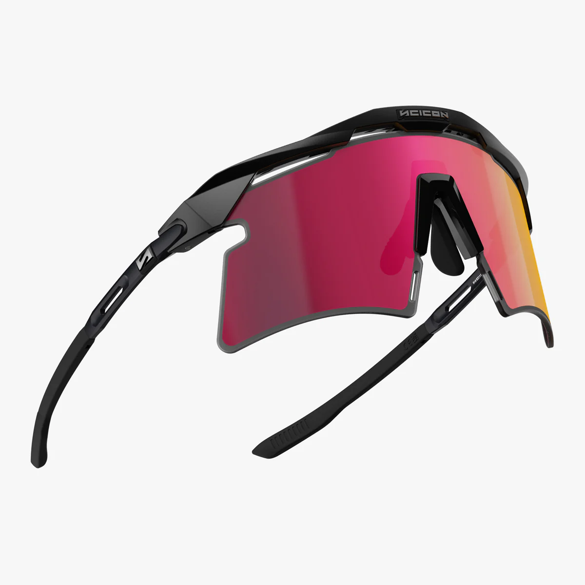 SCICON AEROSHADE 2.0 TITANIUM Preto Mate Sunburts Lentes Multimirror + Óculos cor-de-rosa