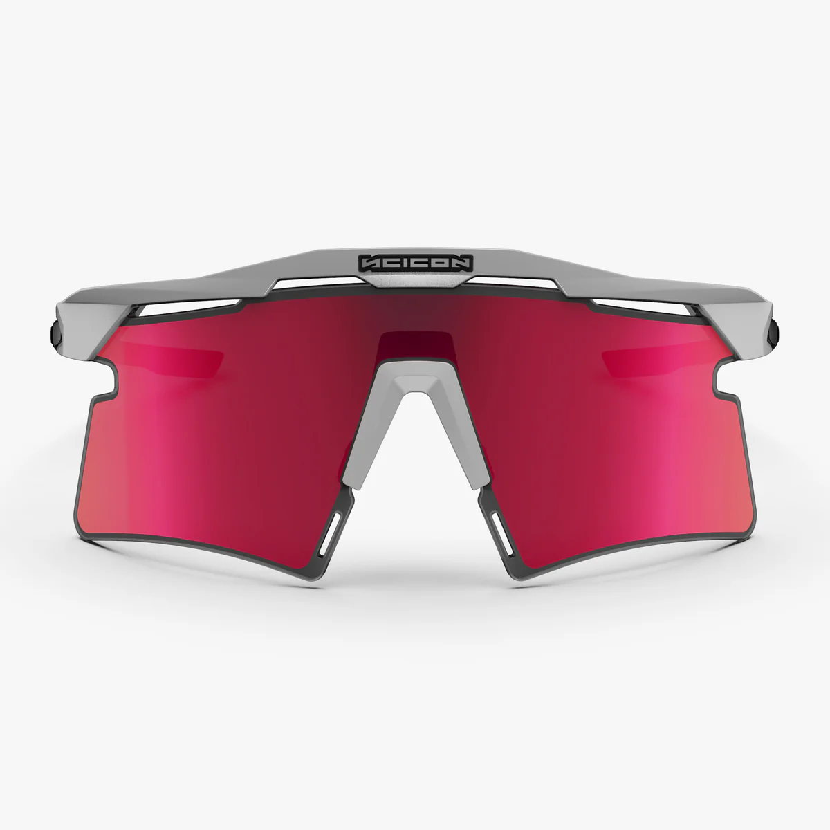 SCICON AEROSHADE 2.0 TITANIUM Óculos de sol multi-espelho de metal branco + óculos cor-de-rosa
