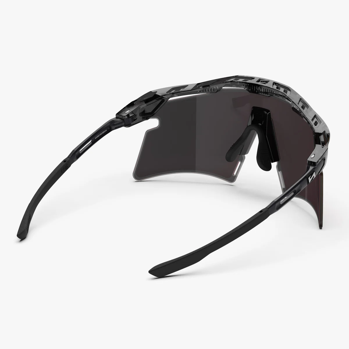 Óculos de sol SCICON AEROSHADE 2.0 TITANIUM Preto Cristal Brilhante Multirror Sunburts + Lente Rosa