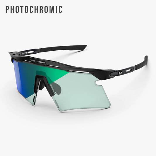 SCICON AEROSHADE 2.0 TITANIUM Glasses Matt Black Blue Green Photochromic Lens