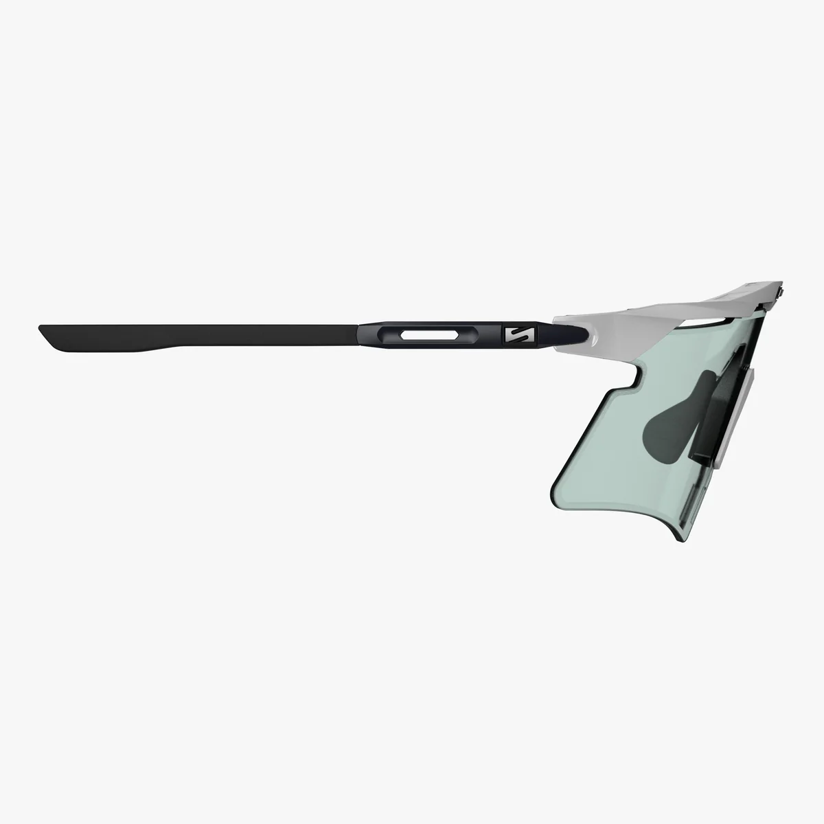 SCICON AEROSHADE 2.0 TITANIUM Óculos de metal branco Lentes fotocromáticas verde-azuladas