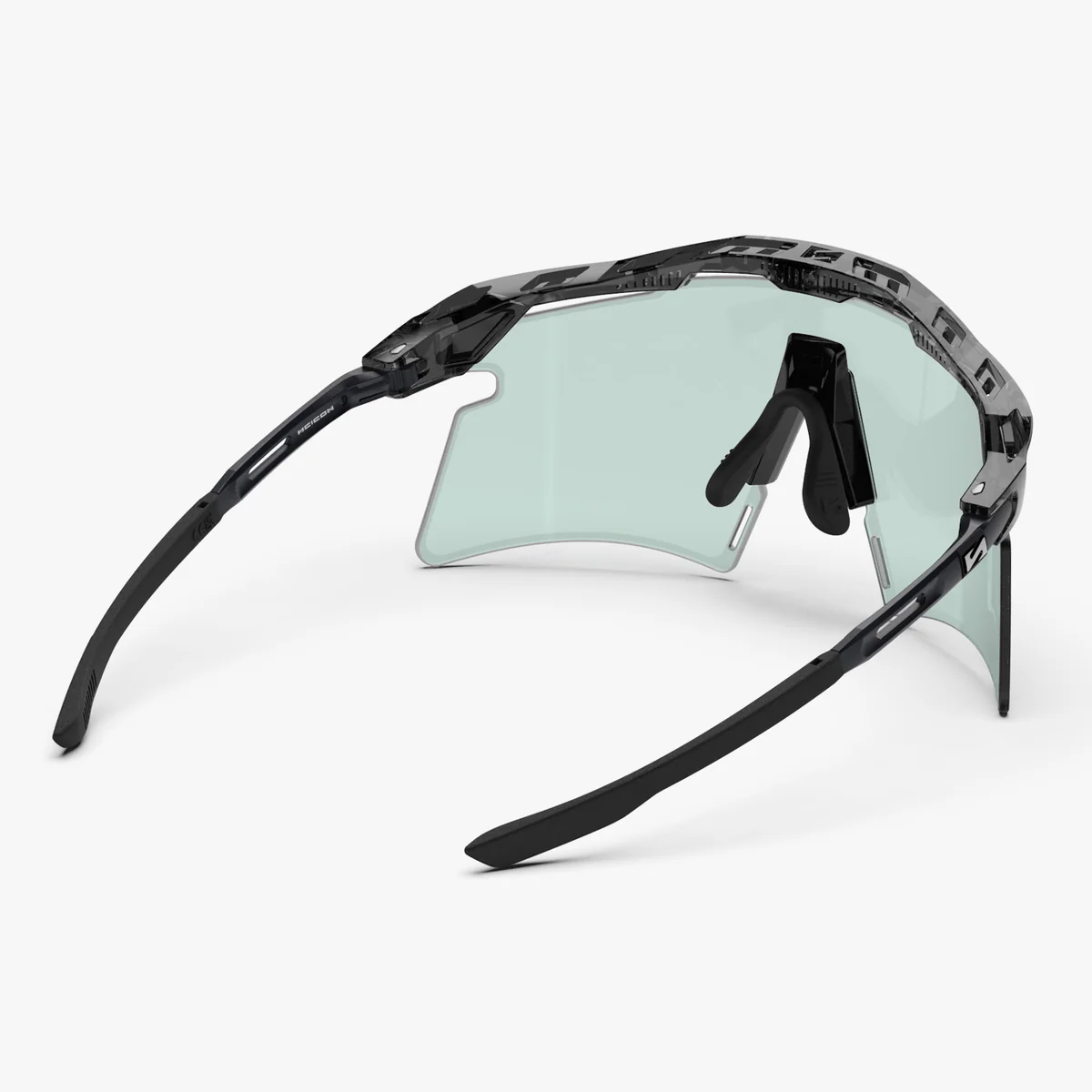 Óculos de sol SCICON AEROSHADE 2.0 TITANIUM Preto Cristal Brilhante Azul Verde Lentes Fotocromáticas