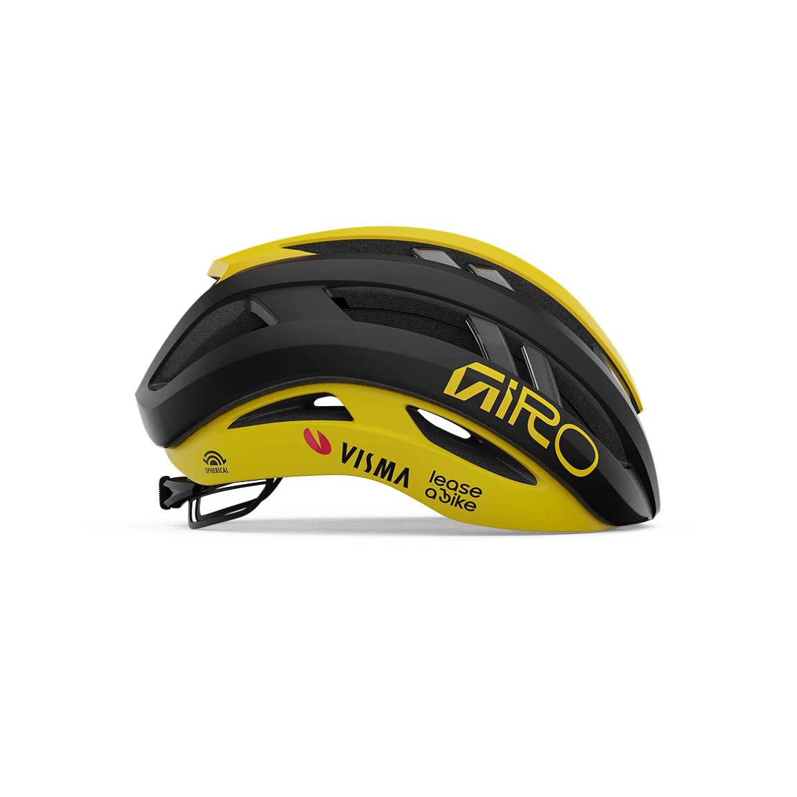 Capacete de estrada GIRO ARIES MIPS SPHERICAL VISMA LEASE A BIKE Preto/Amarelo