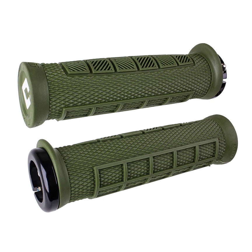 Punhos ODI ELITE PRO V2.1 Lock-on 130 mm Azeitona
