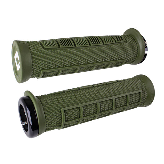 Punhos ODI ELITE PRO V2.1 Lock-on 130 mm Azeitona
