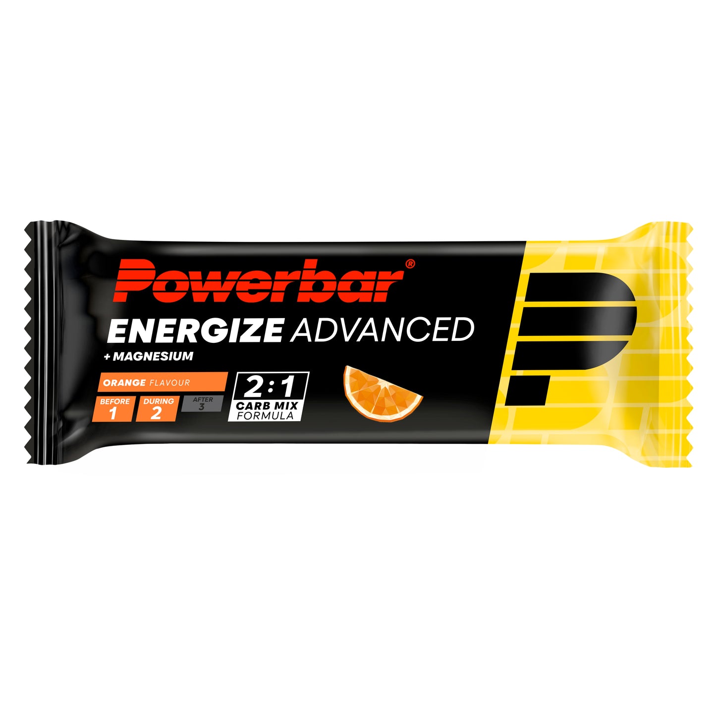 Barra energética POWERBAR ENERGIZE ADVANCED (55g) Laranja