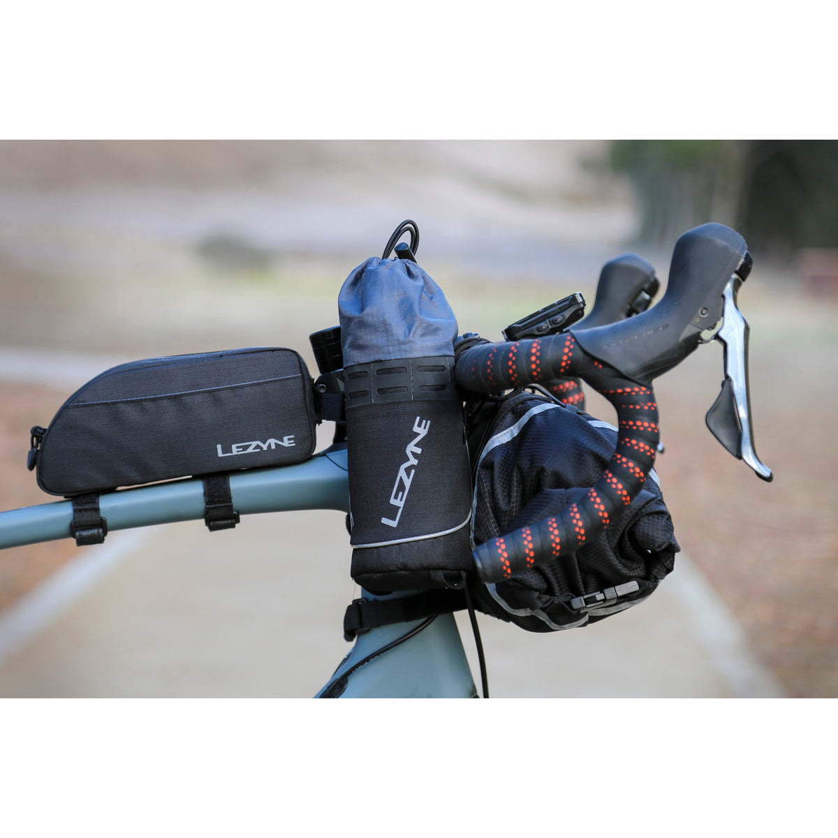 Bolsa de quadro LEZYNE ENERGY CADDY XL para tubo superior preta