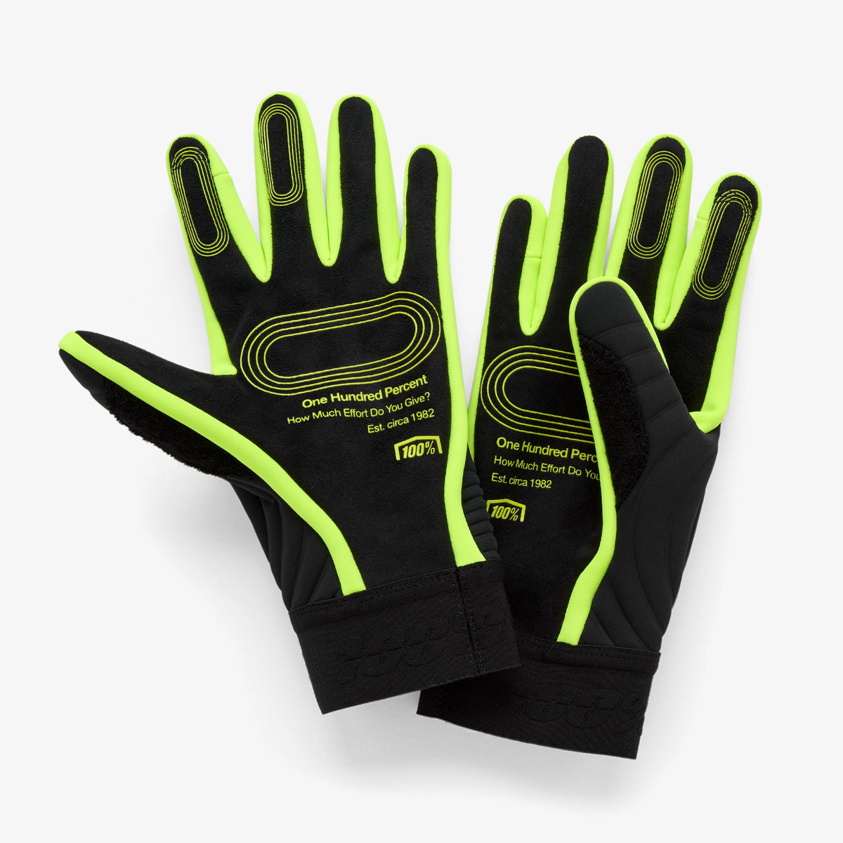 Luvas 100% BRISKER XTREME Preto/Amarelo