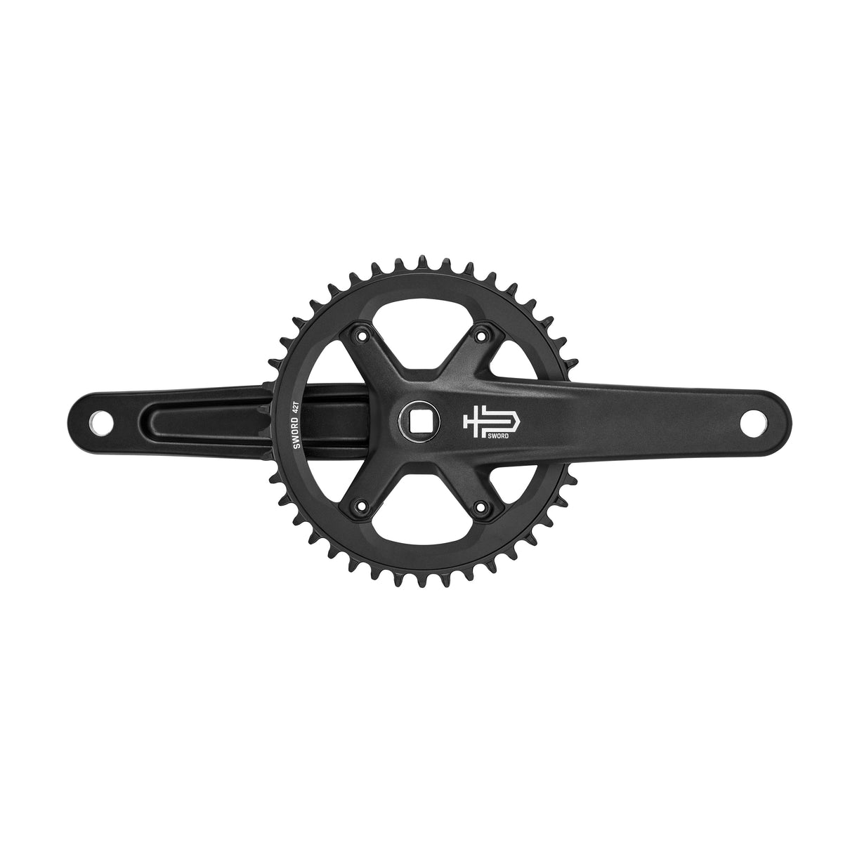 Pedaleiro MICROSHIFT SWORD BLACK 1x de 42 dentes FC-G7900-42
