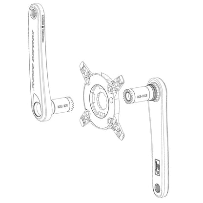 Manivelas CAMPAGNOLO SUPER RECORD WRL 13V Sensor de Potência
