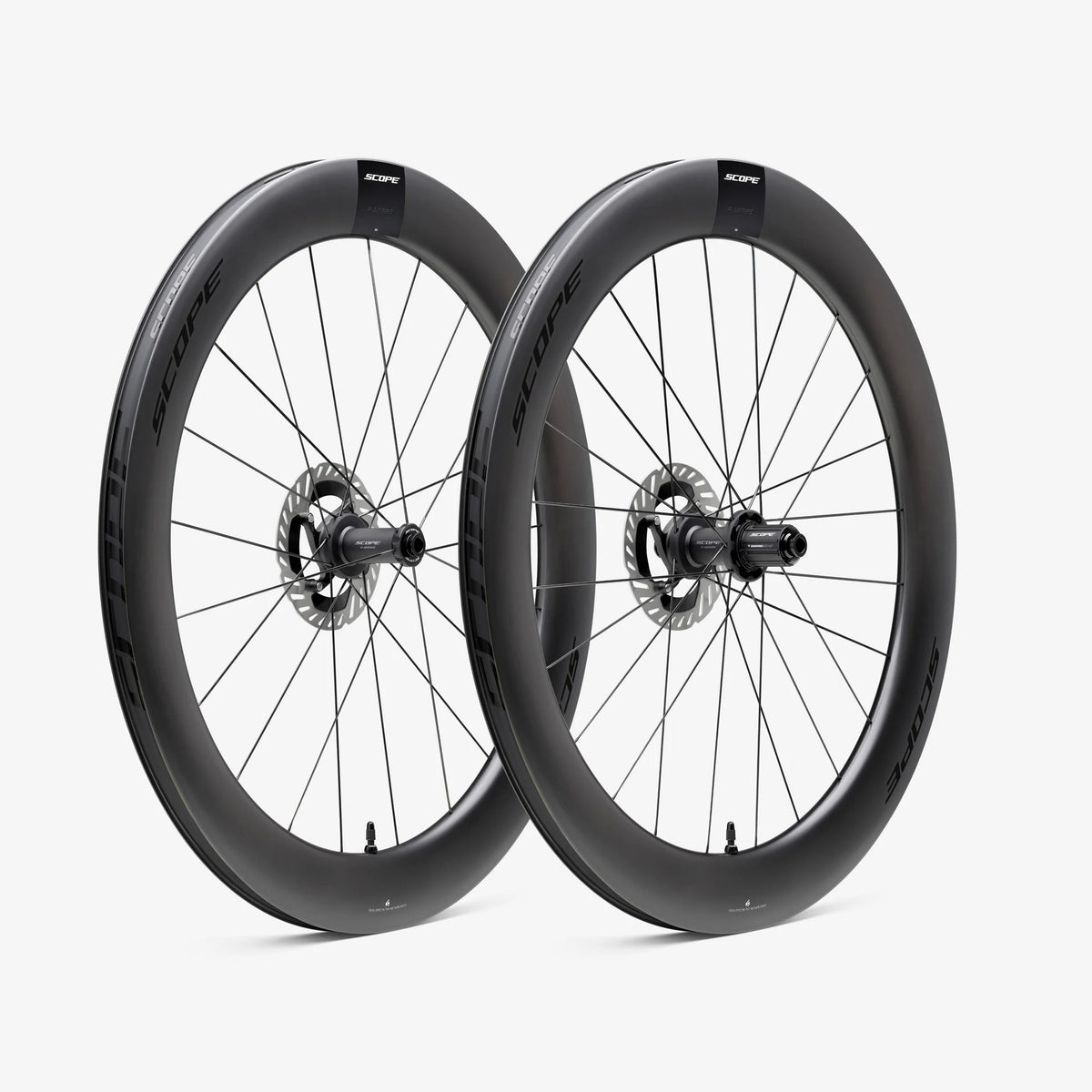 Par de Rodas SCOPE Race R6 Tubeless Ready (Centerlock) Preto