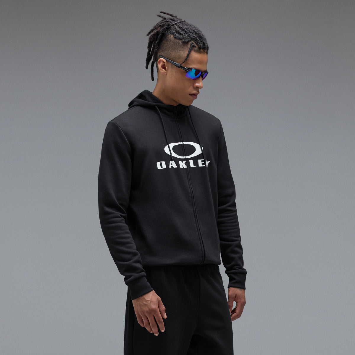 Casaco com Capuz OAKLEY BARK FZ 2.0 Preto/Branco