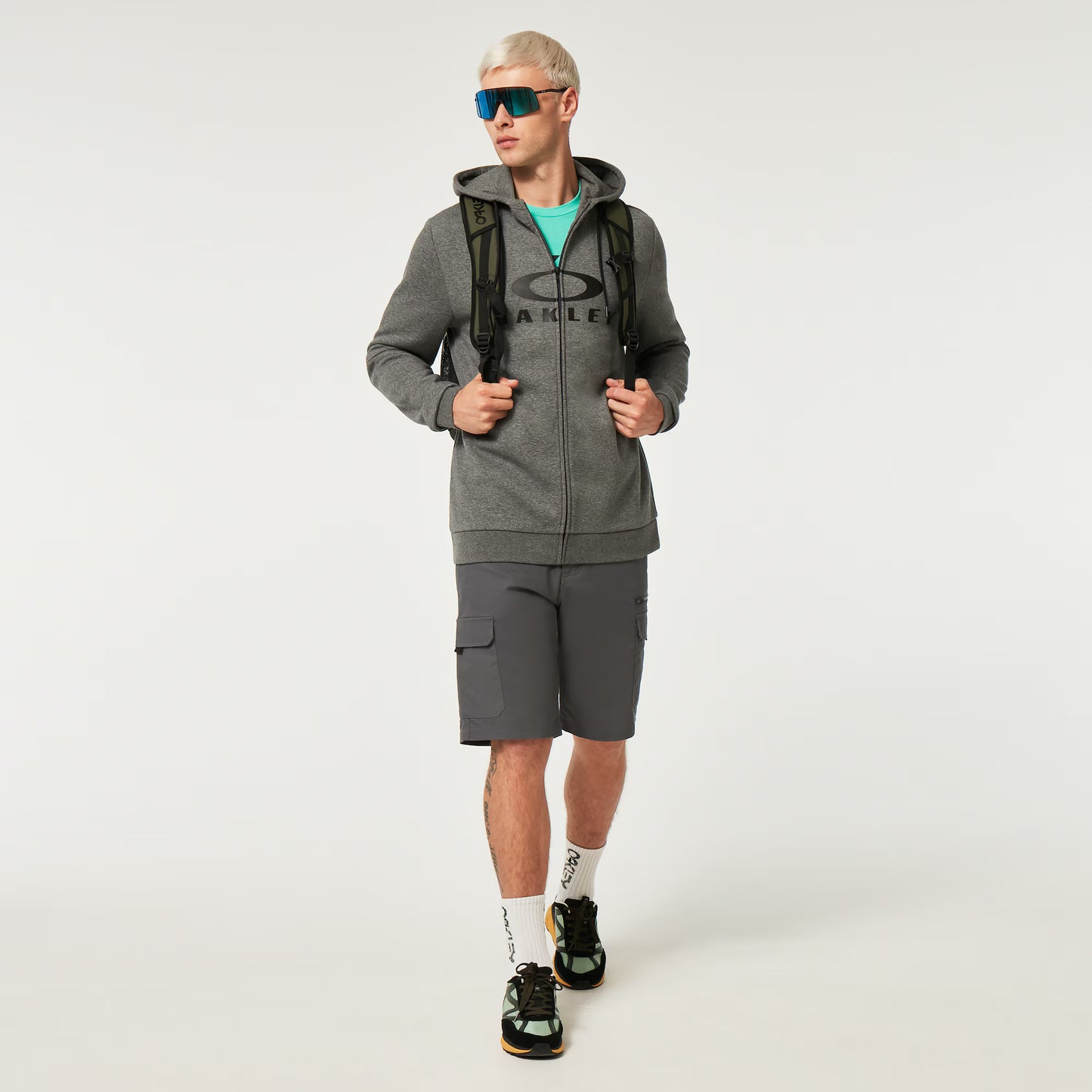 Moletom com capuz OAKLEY BARK FZ HOODIE 2.0 New Athletic Grey