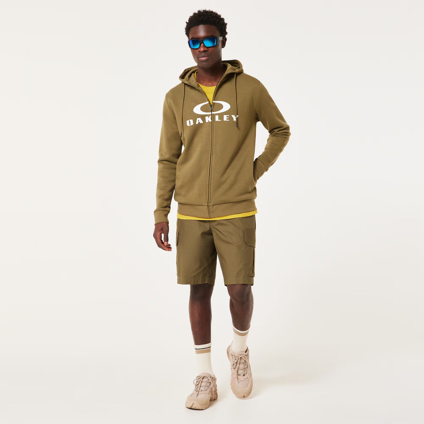 OAKLEY BARK FZ HOODIE 2.0 Moletom com capuz verde exército