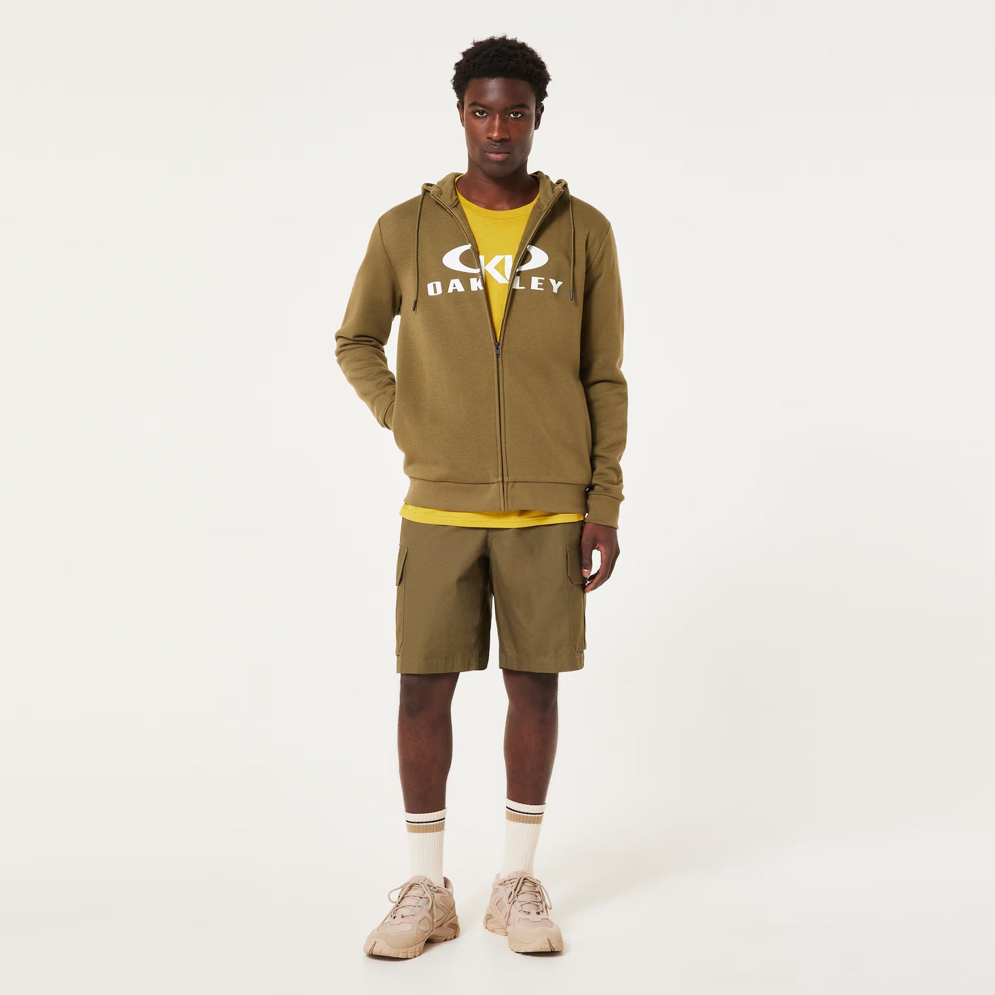 OAKLEY BARK FZ HOODIE 2.0 Moletom com capuz verde exército