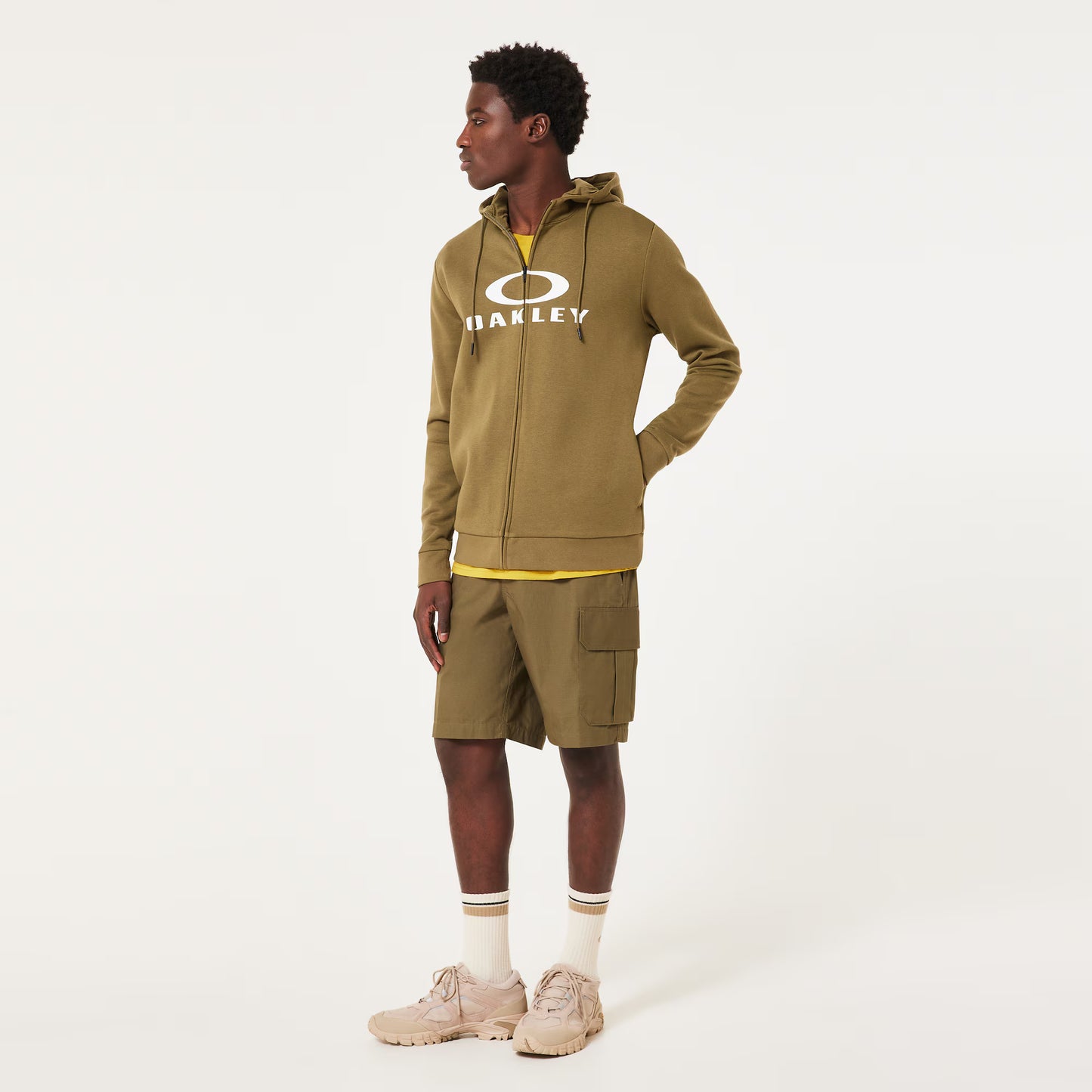 OAKLEY BARK FZ HOODIE 2.0 Moletom com capuz verde exército