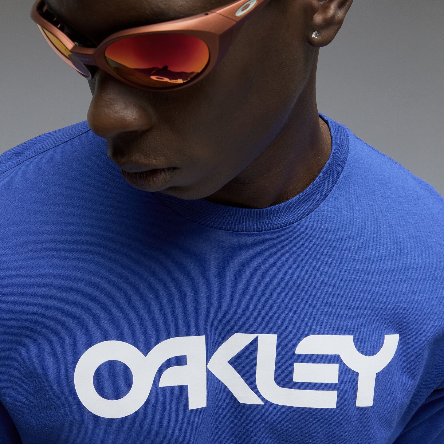 T-Shirt OAKLEY MARK II 2.0 Manga comprida Azul elétrico