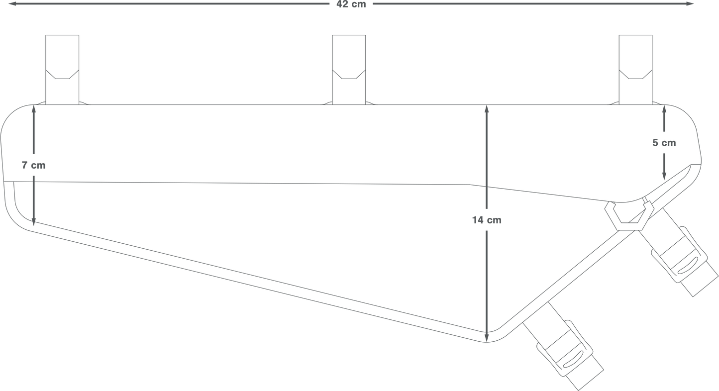 Saco para quadros APIDURA RACING FRAME PACK 4 L Preto