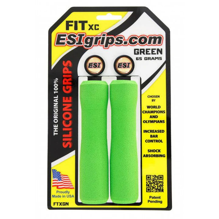 Punhos ESI FIT XC (EXTRA CHUNKY/CHUNKY COMBO) 130 mm Verde