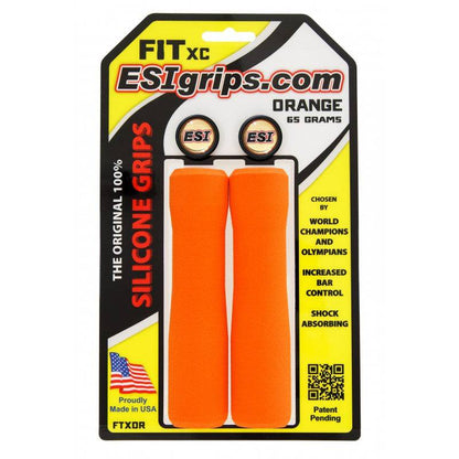 Grips ESI FIT XC (EXTRA CHUNKY/CHUNKY COMBO) 130 mm Laranja