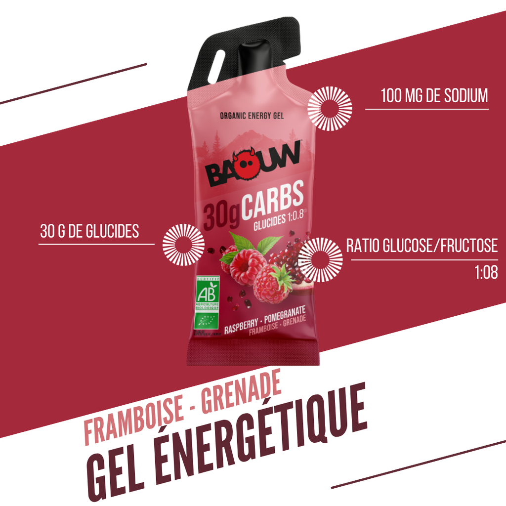 Gel Energético BAOUW Framboesa/Romã (44g)
