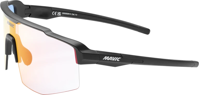 Óculos de proteção MAVIC MVS SHIELD Lentes fotocromáticas pretas e vermelhas