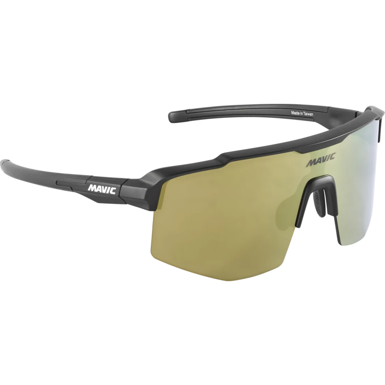 Óculos Mavic MVS Shield pretos com lente dourada