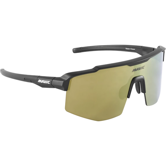 Óculos Mavic MVS Shield pretos com lente dourada
